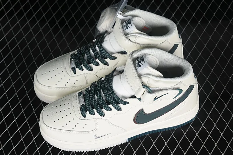 All categories Nk Air Force 1 Air Force series Nk Air Force 1 Mid Air Force mid-top Nk Air Force 1'07 Mid Beige and green two-color bottom Starry Air Force One mid-top casual sneakers XL0236-235